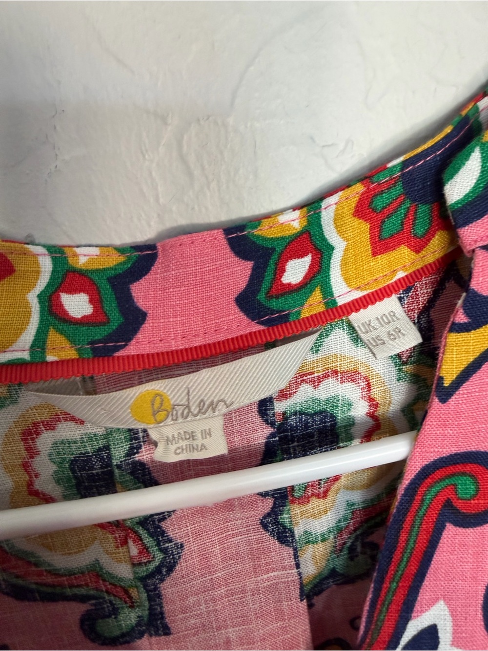 Boden pink linen maxi dress size 6 - Picture 3 of 9